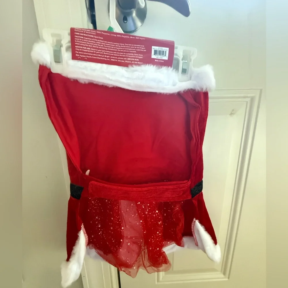 Dog Mrs. Claus costume